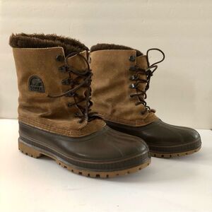 Shoes | Vintage El Buitre Mens Cowboy Boots Beige Leather  display picture 3